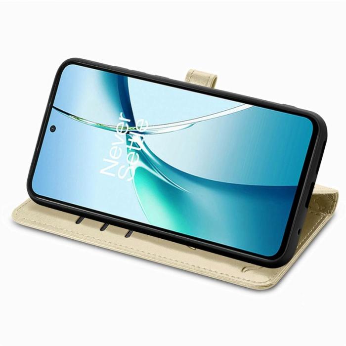 OEM - Plånboksfodral för Samsung Galaxy S26 Äkta läder - Guld