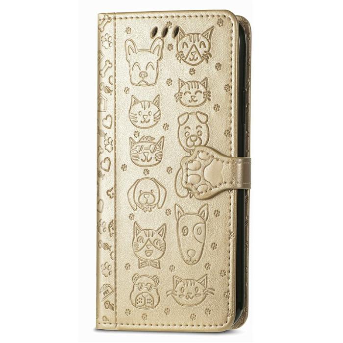 OEM - Plånboksfodral för Samsung Galaxy S26 Äkta läder - Guld