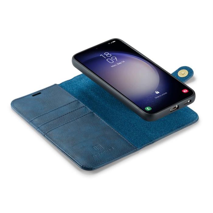 DG.MING - DG.Ming Plånboksfodral för Samsung Galaxy S26 Äkta läder Kickstand - Blå