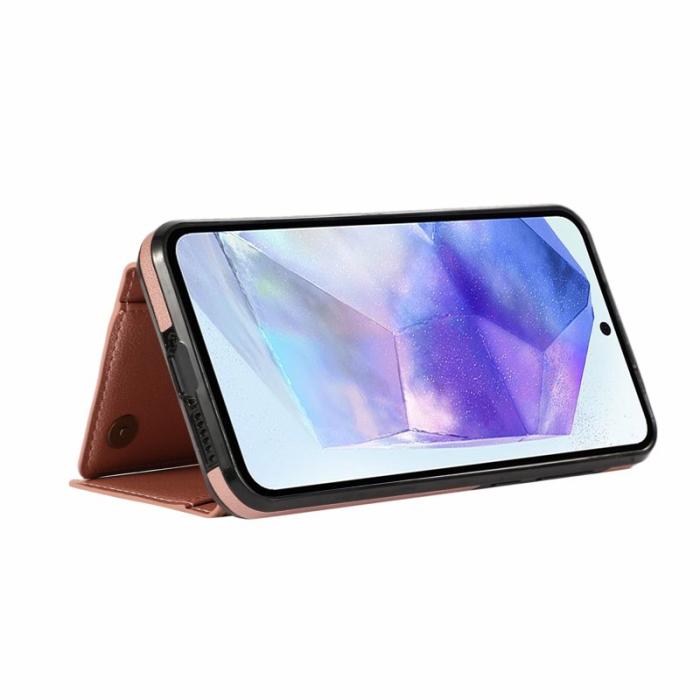 OEM - Plånboksfodral för Samsung Galaxy S26 Äkta läder Kickstand - Rosa