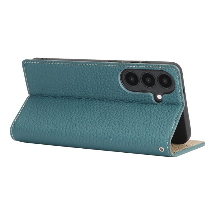 OEM - Plånboksfodral för Samsung Galaxy S26 Äkta läder - Ljusblå