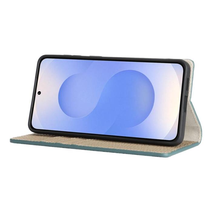 OEM - Plånboksfodral för Samsung Galaxy S26 Äkta läder - Ljusblå