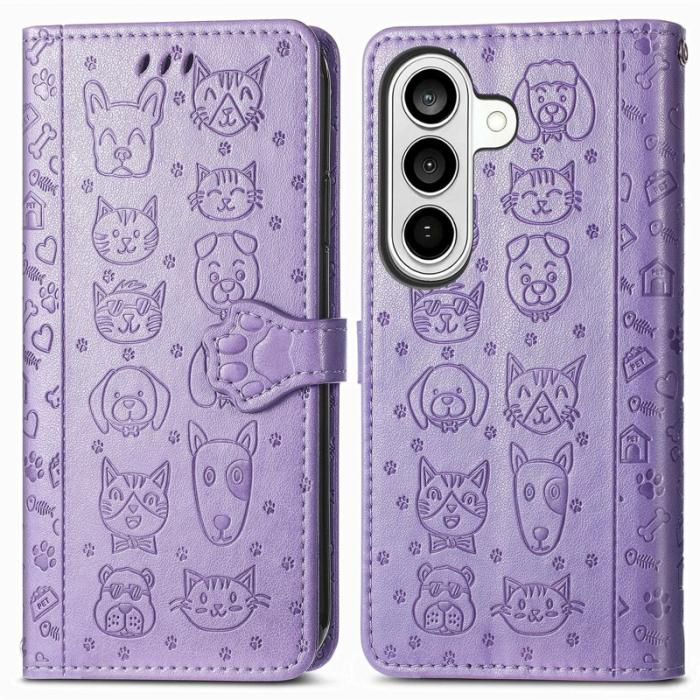 OEM - Plånboksfodral för Samsung Galaxy S26 Äkta läder - Ljuslila