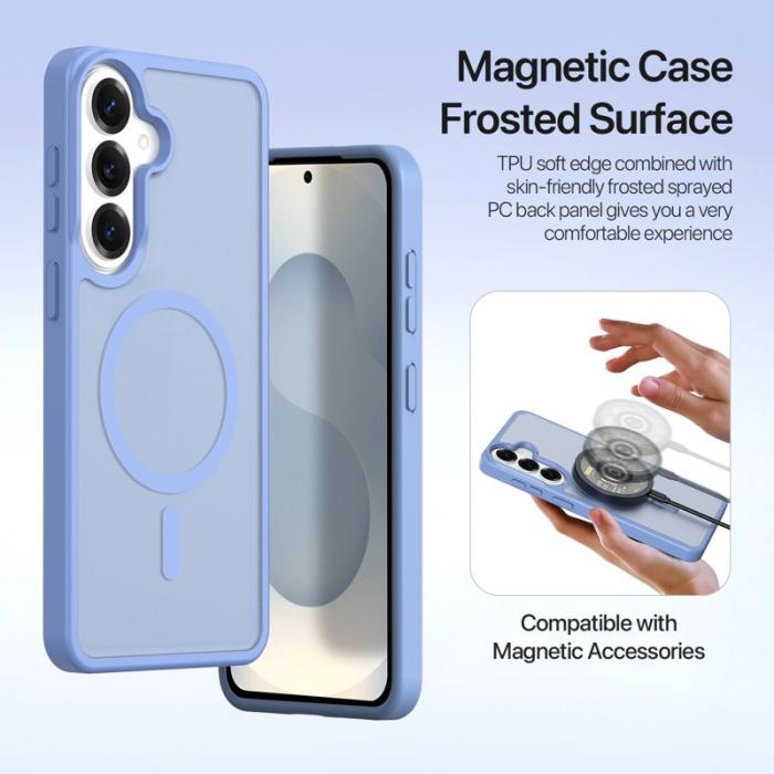 Dux Ducis - Dux Ducis Plånboksfodral för Samsung Galaxy S26 Äkta läder Magnetiskt - Ljusblå