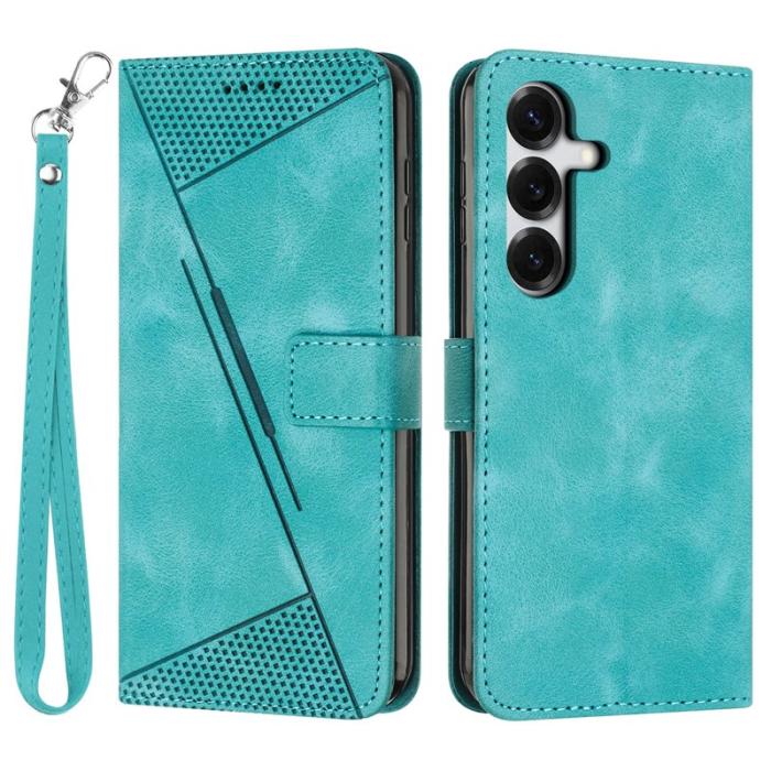 OEM - Mobilfodral för Samsung Galaxy S26 Äkta läder med handrem - Grön