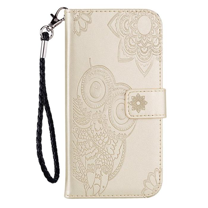 OEM - Plånboksfodral för Samsung Galaxy S26 Konstläder med rem - Guld