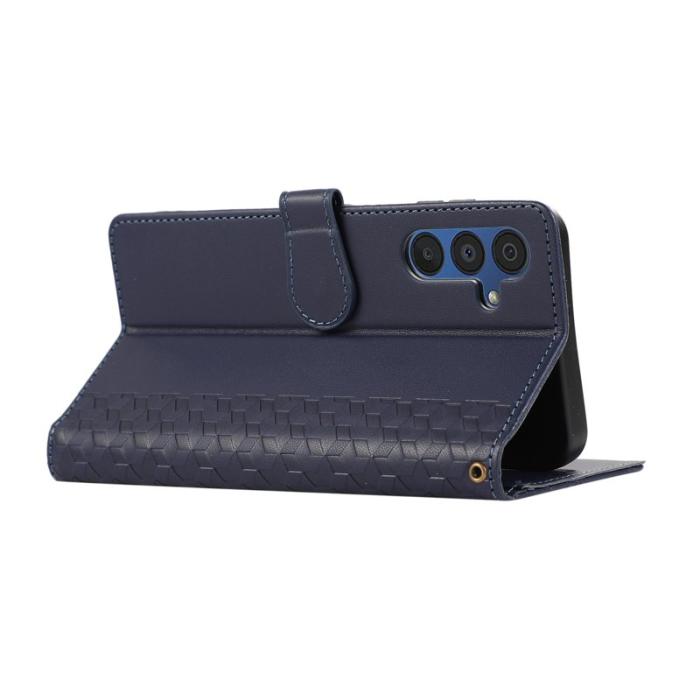 OEM - Plånboksfodral för Samsung Galaxy S26 Konstläder med snodd - Blå