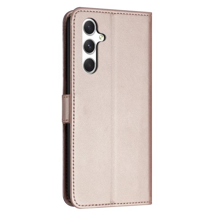 OEM - Plånboksfodral för Samsung Galaxy S26 Konstläder med ställ - Roséguld