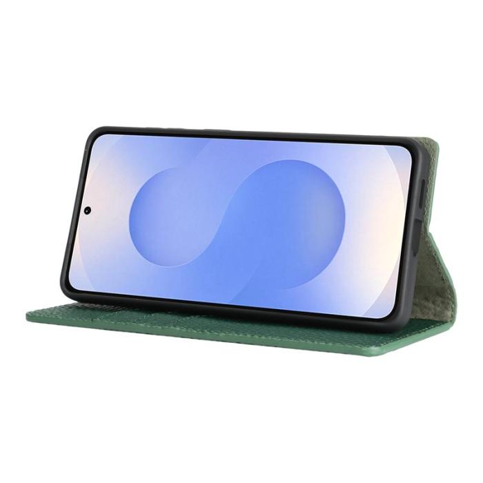 OEM - Plånboksfodral för Samsung Galaxy S26 Äkta läder - Mörkgrön