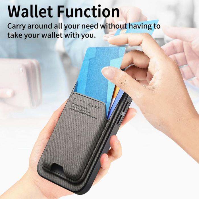 OEM - Mobilfodral för Samsung Galaxy S26 Äkta läder + PC + TPU - Grå