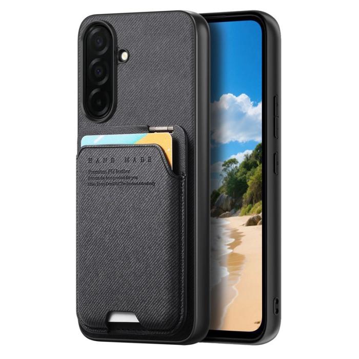 OEM - Mobilfodral för Samsung Galaxy S26 Äkta läder + PC + TPU - Svart