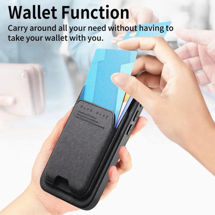 OEM - Mobilfodral för Samsung Galaxy S26 Äkta läder + PC + TPU - Svart