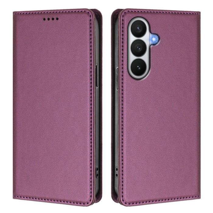 Caseme - CaseMe Plånboksfodral för Samsung Galaxy S26 Äkta läder RFID - Lila