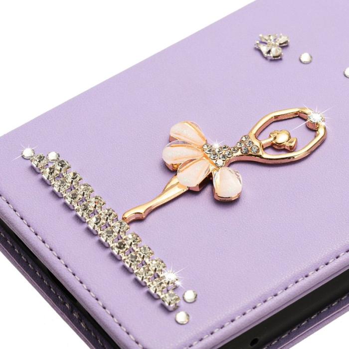 OEM - Plånboksfodral för Samsung Galaxy S26 Äkta läder RFID - Ljuslila