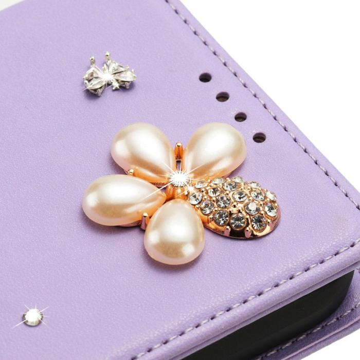 OEM - Plånboksfodral för Samsung Galaxy S26 Äkta läder RFID - Ljuslila