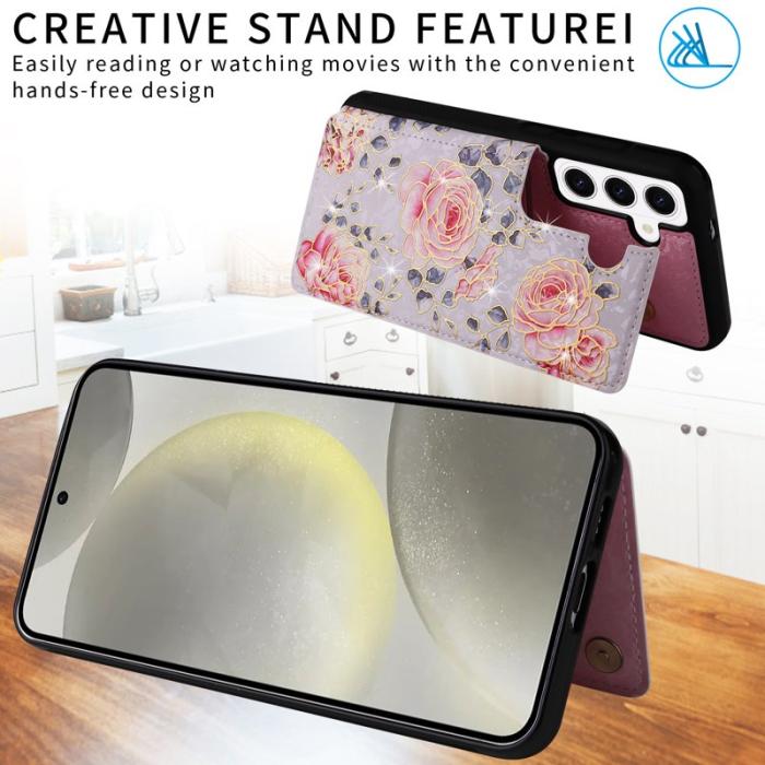 Caseme - CaseMe Plånboksfodral för Samsung Galaxy S26 Äkta läder RFID - Rosa