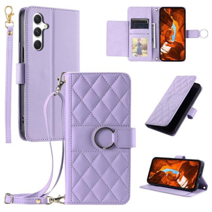 OEM - Plånboksfodral för Samsung Galaxy S26 Konstläder Ringhållare - Lila