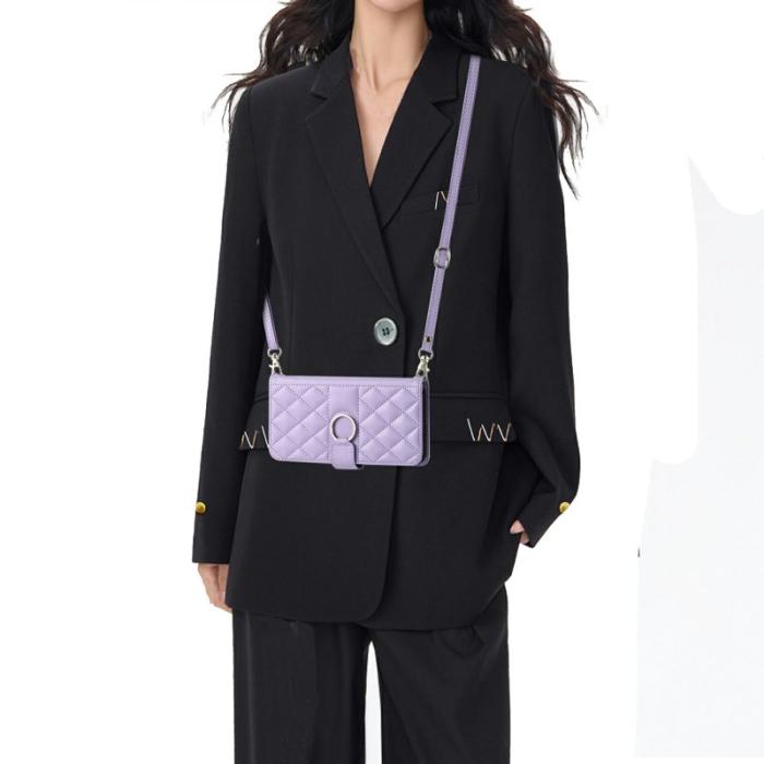 OEM - Plånboksfodral för Samsung Galaxy S26 Konstläder Ringhållare - Lila