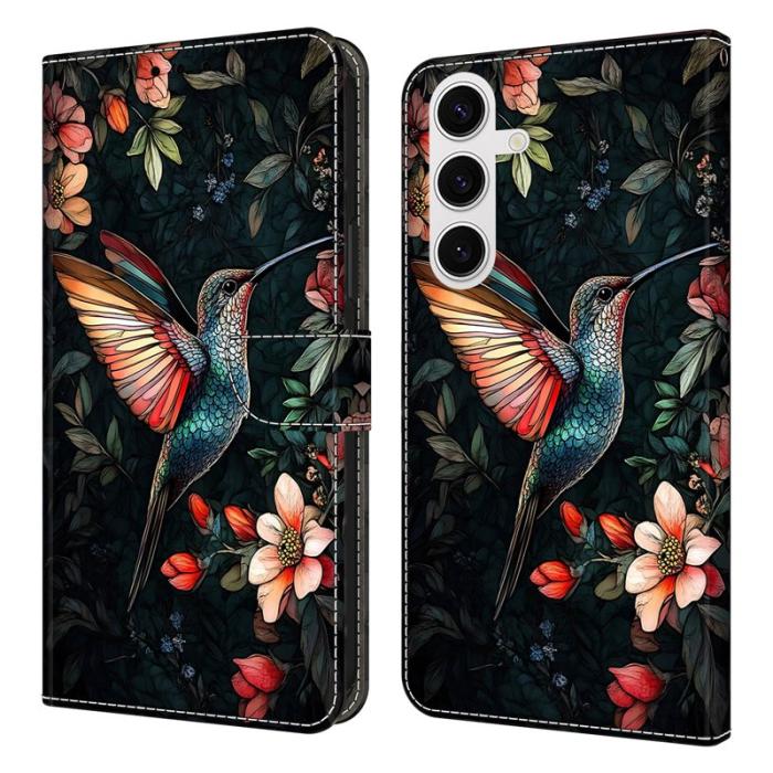 OEM - Plånboksfodral för Samsung Galaxy S26 Äkta läder Stå - Grön Magpie