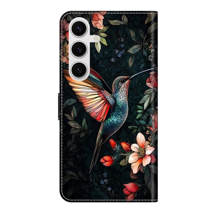 OEM - Plånboksfodral för Samsung Galaxy S26 Äkta läder Stå - Grön Magpie