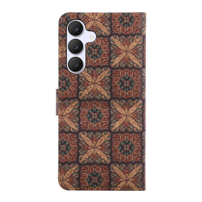 OEM - Plånboksfodral för Samsung Galaxy S26 Äkta läder Ställ - Hjärtan