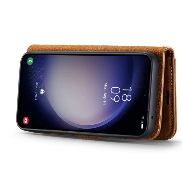 DG.MING - DG.Ming Plånboksfodral för Samsung Galaxy S26 Äkta läder Stativ - Brun
