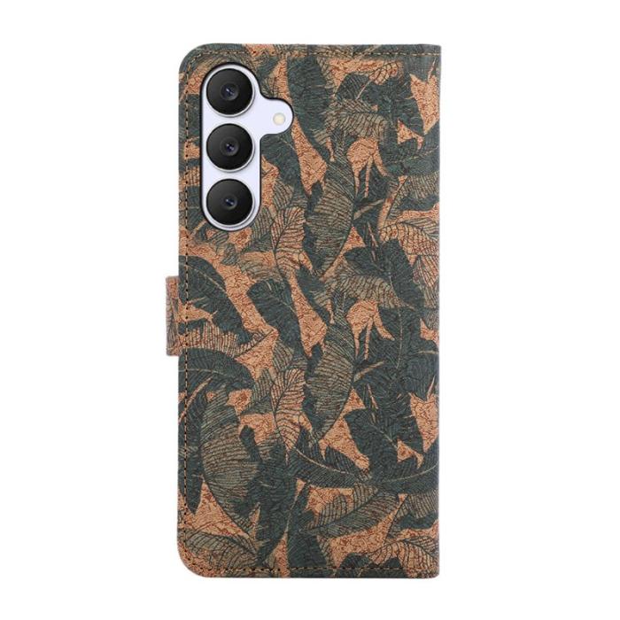 OEM - Plånboksfodral för Samsung Galaxy S26 Äkta läder Stativ - Höstlöv