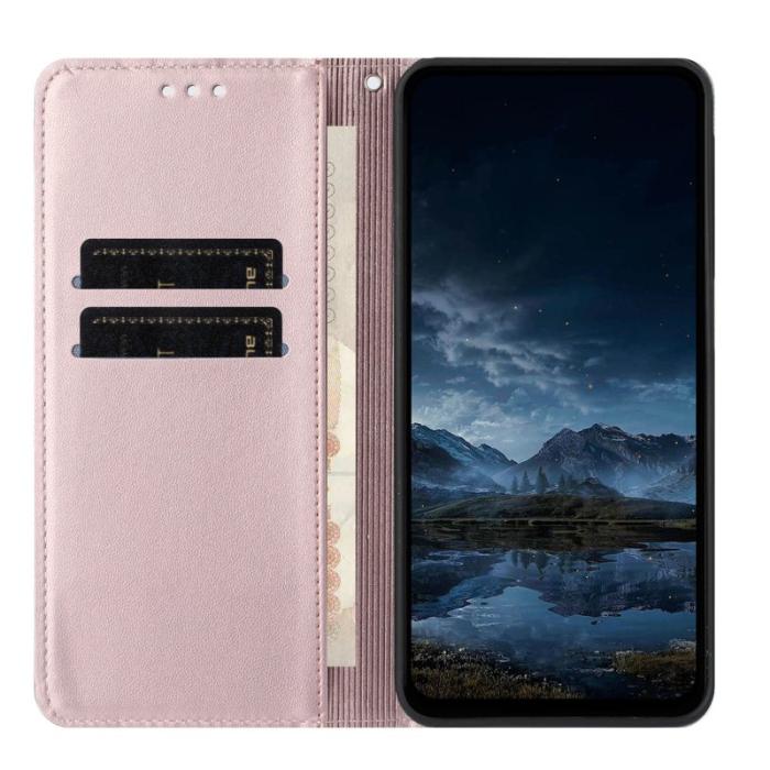 OEM - Plånboksfodral för Samsung Galaxy S26 Konstläder Stativ - Roséguld