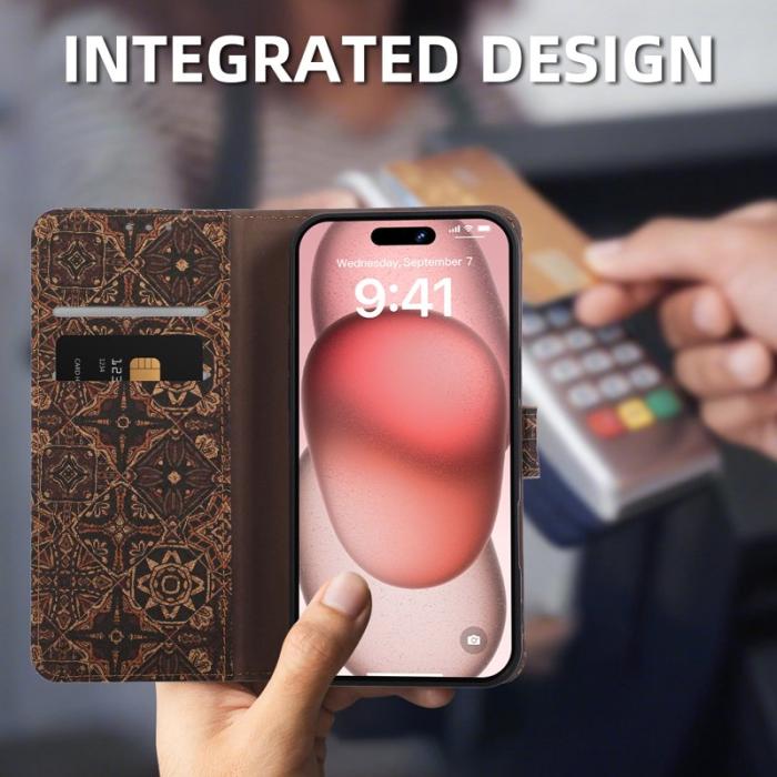 OEM - Plånboksfodral för Samsung Galaxy S26 Äkta läder Stativ - Stjärnhimmel