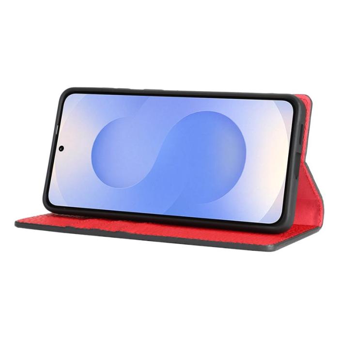 LC.imeeke - LC.IMEEKE Plånboksfodral för Samsung Galaxy S26 Äkta läder - Svart