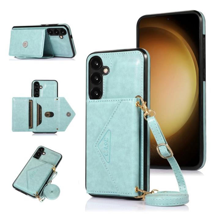 OEM - Mobilfodral för Samsung Galaxy S26 Äkta läder + TPU - Grön