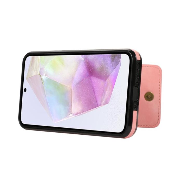 OEM - Mobilfodral för Samsung Galaxy S26 Äkta läder + TPU - Rosa