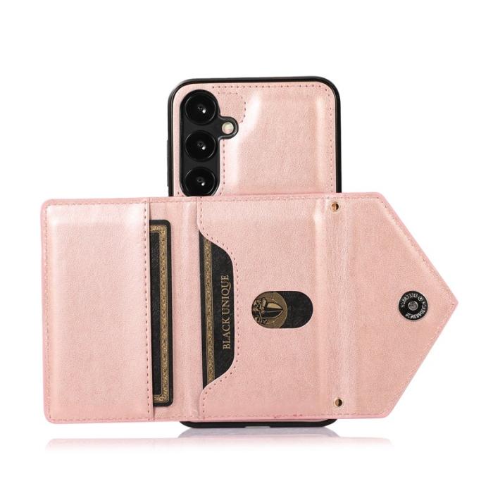 OEM - Mobilfodral för Samsung Galaxy S26 Äkta läder + TPU - Roséguld