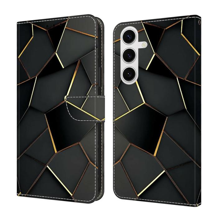 OEM - Plånboksfodral för Samsung Galaxy S26 Fällbart Ställ - Äkta läder - Svart