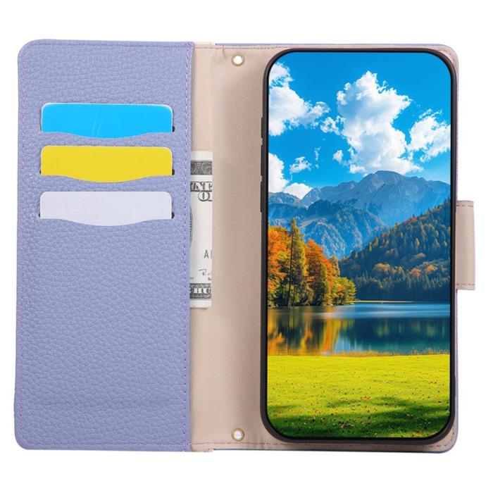 OEM - Plånboksfodral för Samsung Galaxy S26 Fodral med dragkedja TPU - Lila