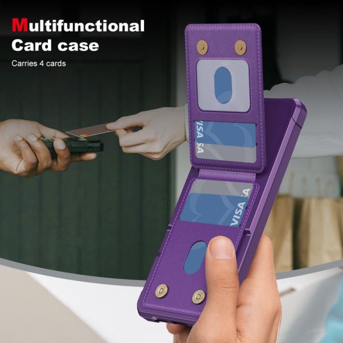 OEM - Mobilfodral för Samsung Galaxy S26 Kickstand Kortfack Konstläder - Lila