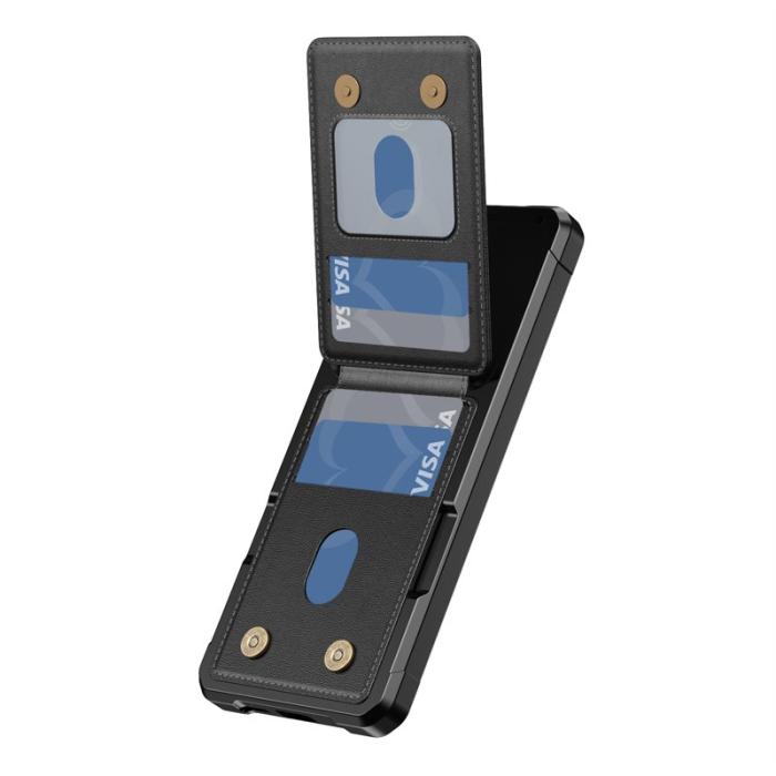 OEM - Mobilfodral för Samsung Galaxy S26 Kickstand Kortfack Konstläder - Svart