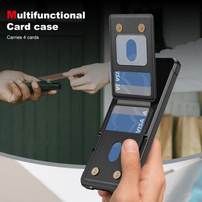 OEM - Mobilfodral för Samsung Galaxy S26 Kickstand Kortfack Konstläder - Svart