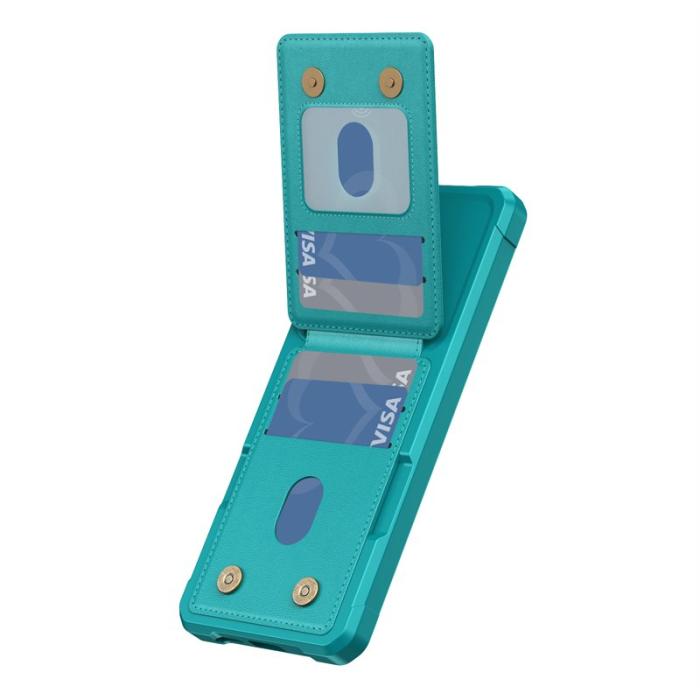 OEM - Mobilfodral för Samsung Galaxy S26 Kickstand Kortfack PU läder - Grön