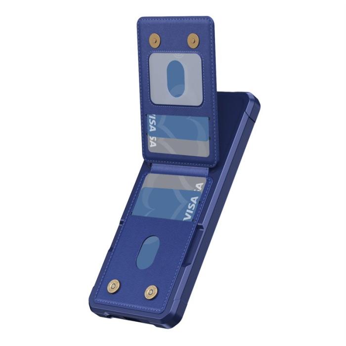 OEM - Mobilfodral för Samsung Galaxy S26 Kickstand Kortfack PU läder - Mörkblå