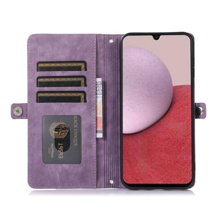 OEM - Mobilfodral för Samsung Galaxy S26 Konstläder 9 kortfack - Lila
