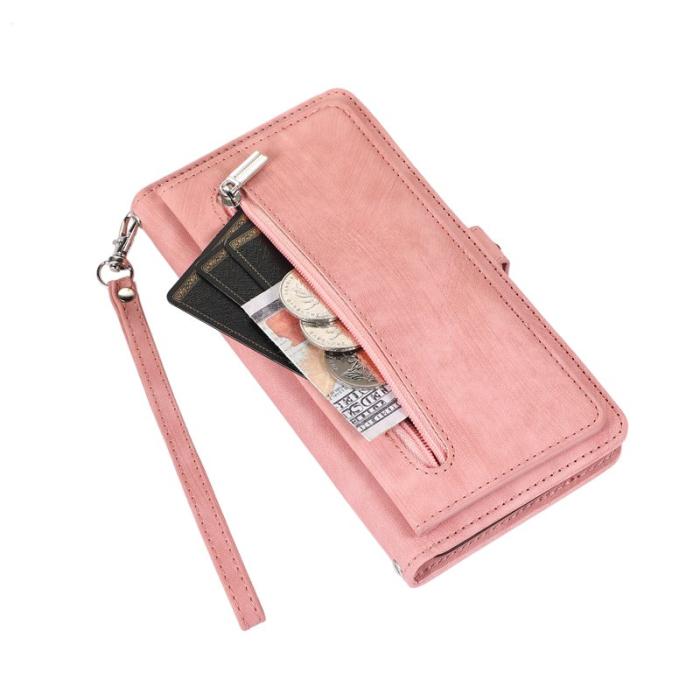 OEM - Mobilfodral för Samsung Galaxy S26 Konstläder 9 kortfack - Roséguld