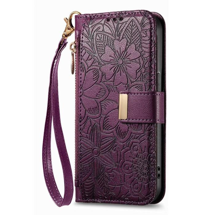 OEM - Mobilfodral för Samsung Galaxy S26 Konstläder Flera kortfack - Lila