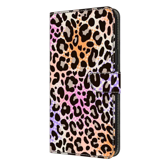 OEM - Plånboksfodral för Samsung Galaxy S26 Konstläder Flip Ställ Spotted Leopard
