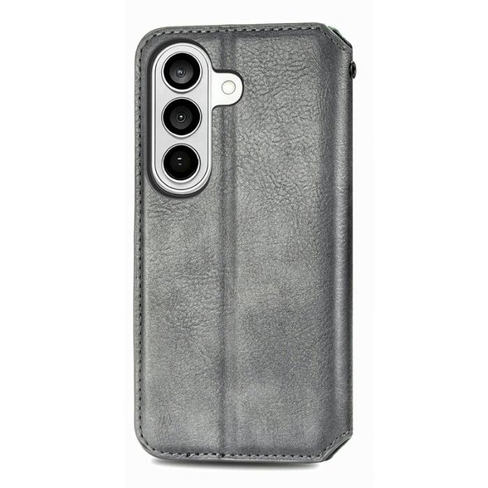 OEM - Plånboksfodral för Samsung Galaxy S26 Konstläder - Grå