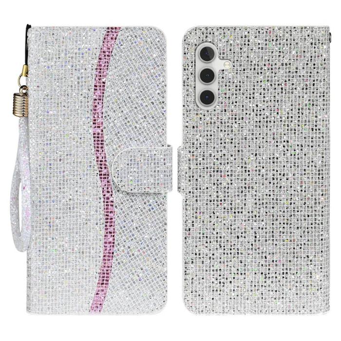 OEM - Plånboksfodral för Samsung Galaxy S26 Konstläder Kortfack - Silver