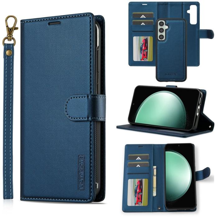 LC.imeeke - LC.IMEEKE Plånboksfodral för Samsung Galaxy S26 Konstläder Magnetiskt - Blå