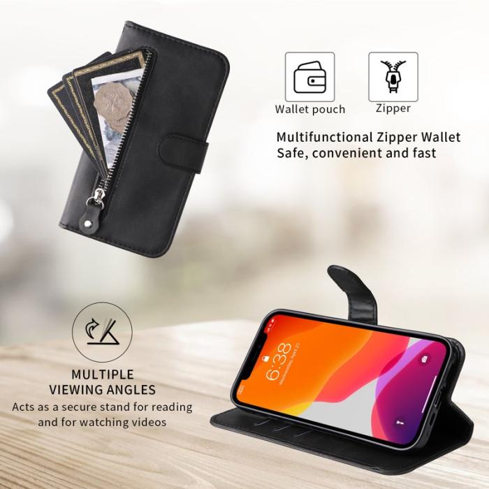 OEM - Plånboksfodral för Samsung Galaxy S26 Konstläder med ficka - Svart