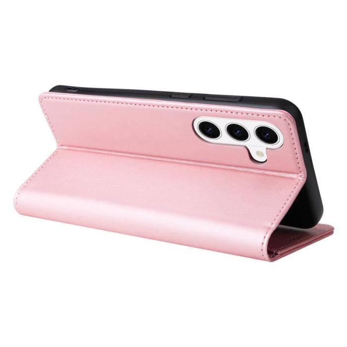 OEM - Plånboksfodral för Samsung Galaxy S26 Konstläder RFID - Rosa