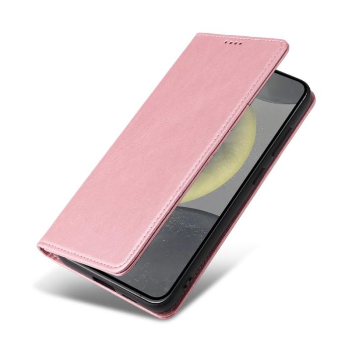 OEM - Plånboksfodral för Samsung Galaxy S26 Konstläder RFID - Rosa